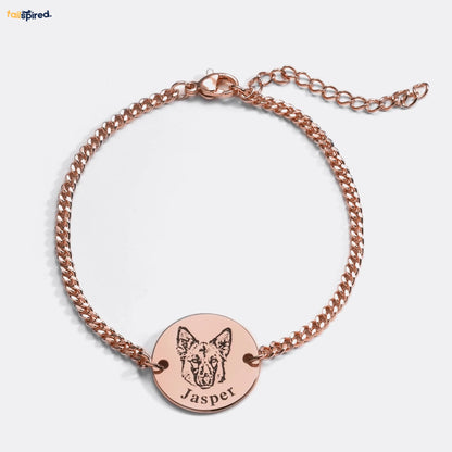 Pet Face Bracelet Rose